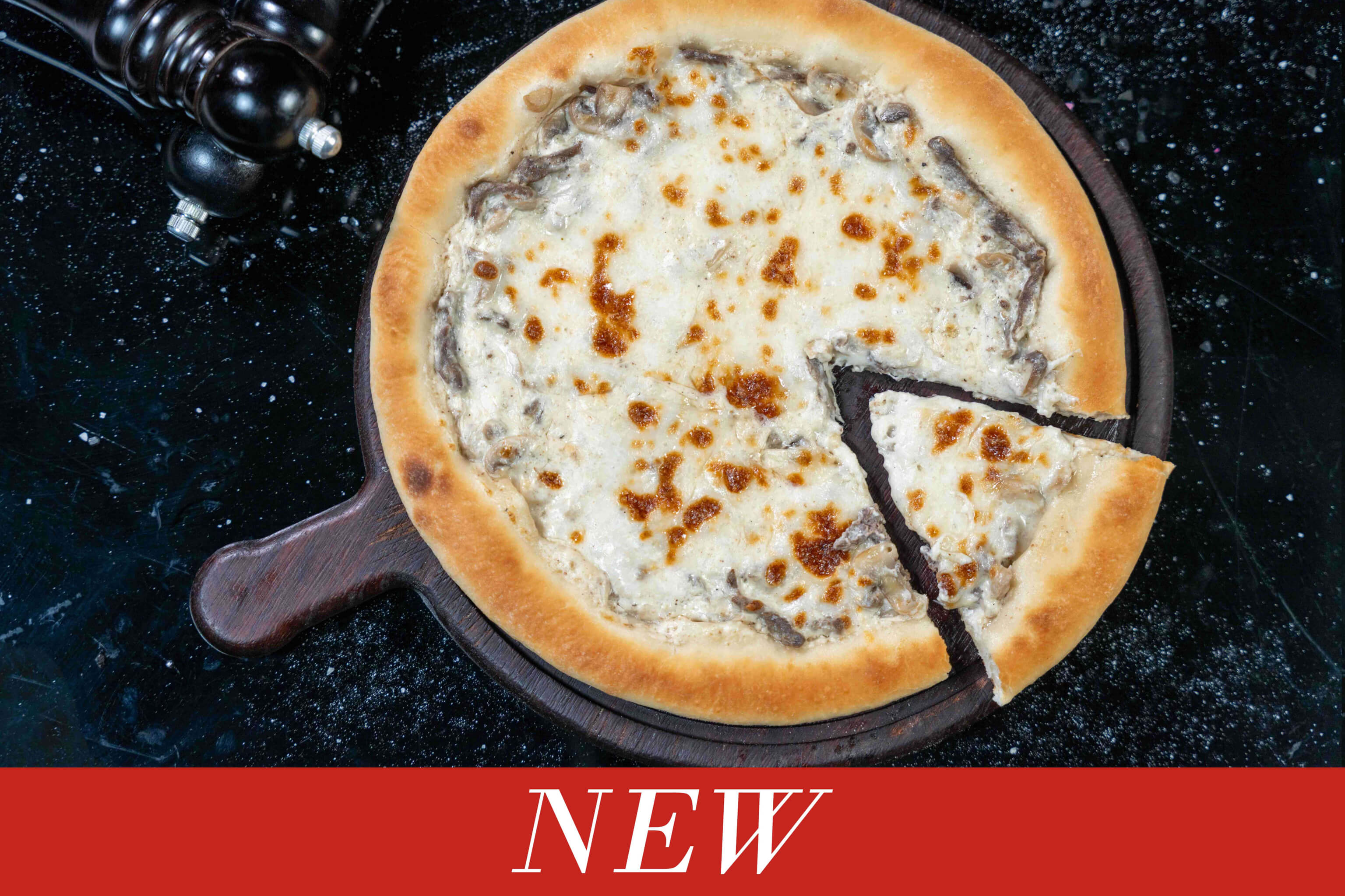 Mushroom Steak Pizza