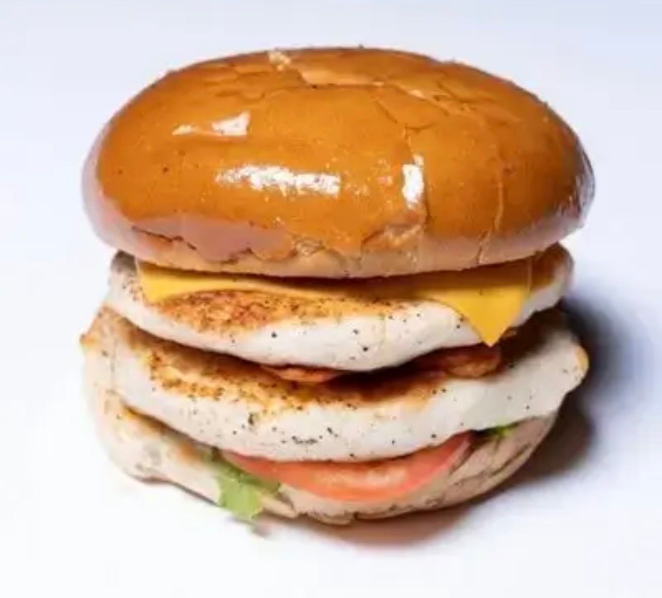 برجر دجاج مزدوج مع الجبن