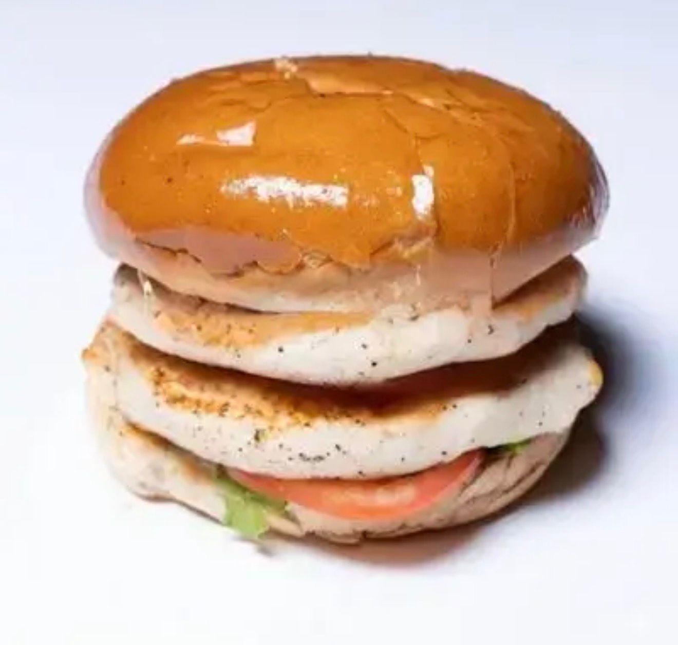 Double chicken burger