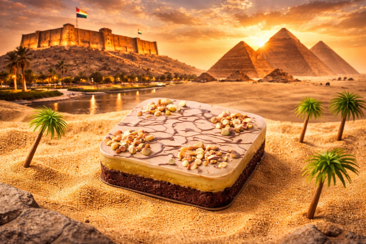 كيكه الهبه دلع بغداد كندر مكسرات