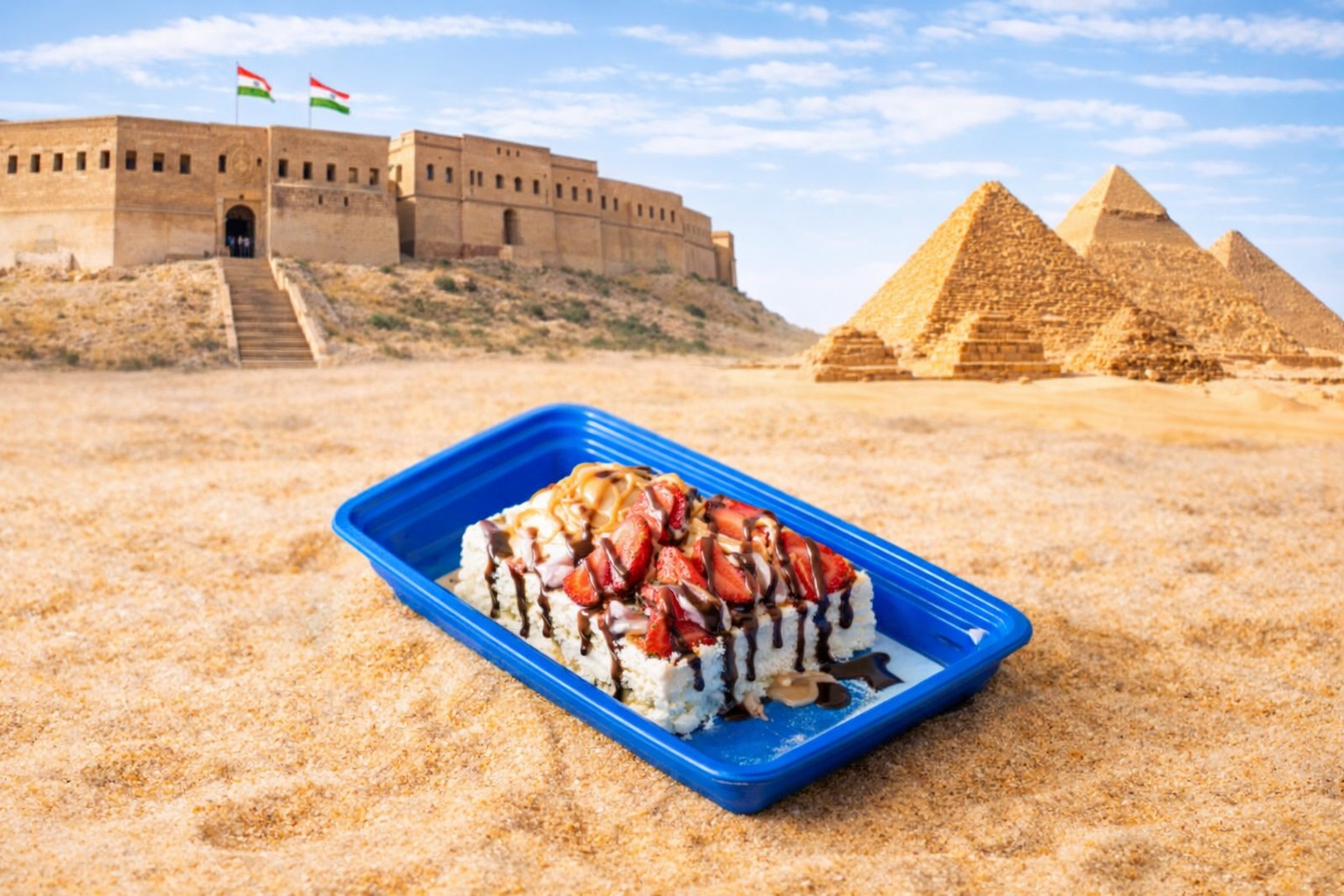 قشطوطة فواكة نوتيلا