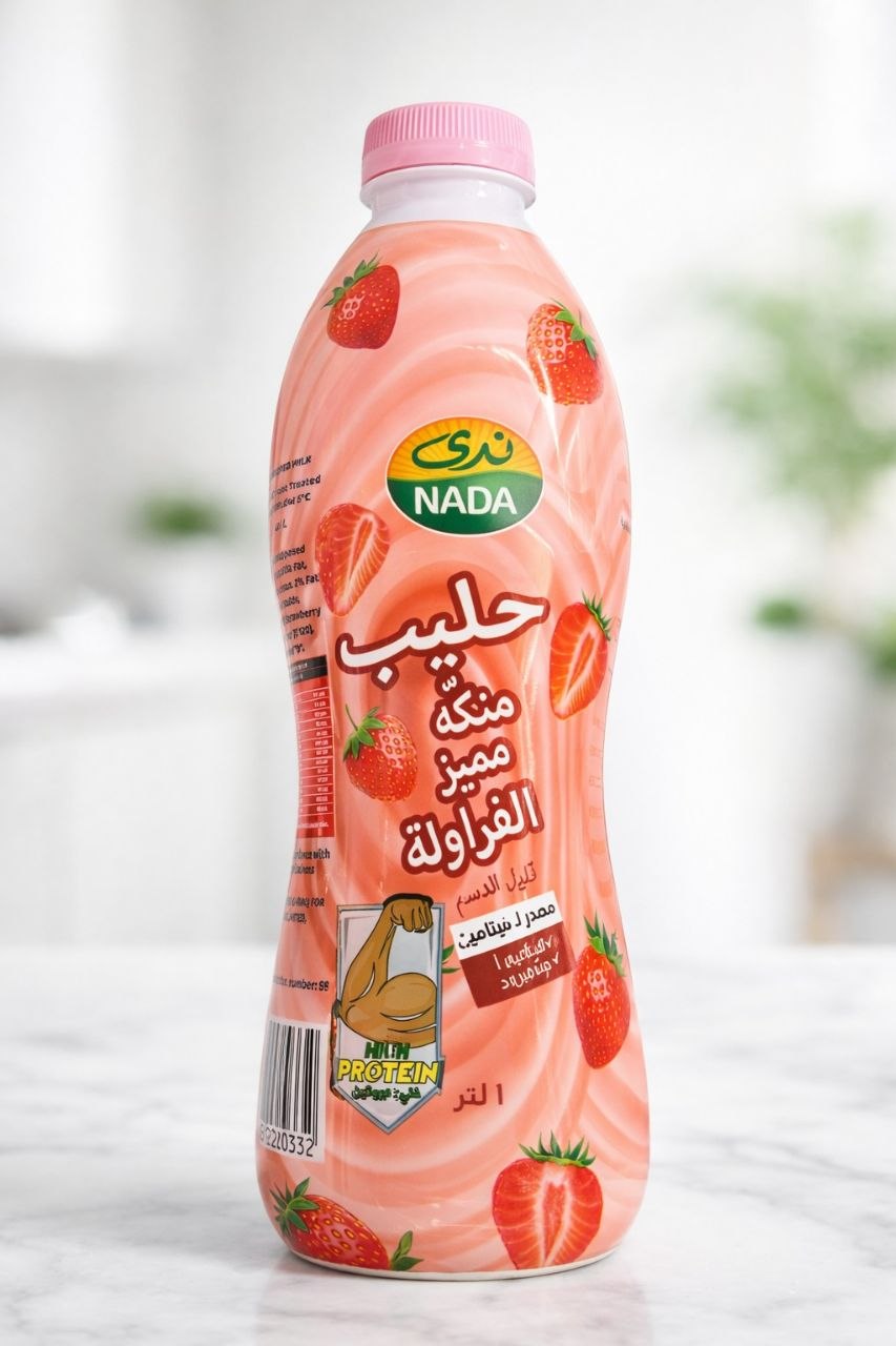 Nada Strawberry Flavored Milk 1L