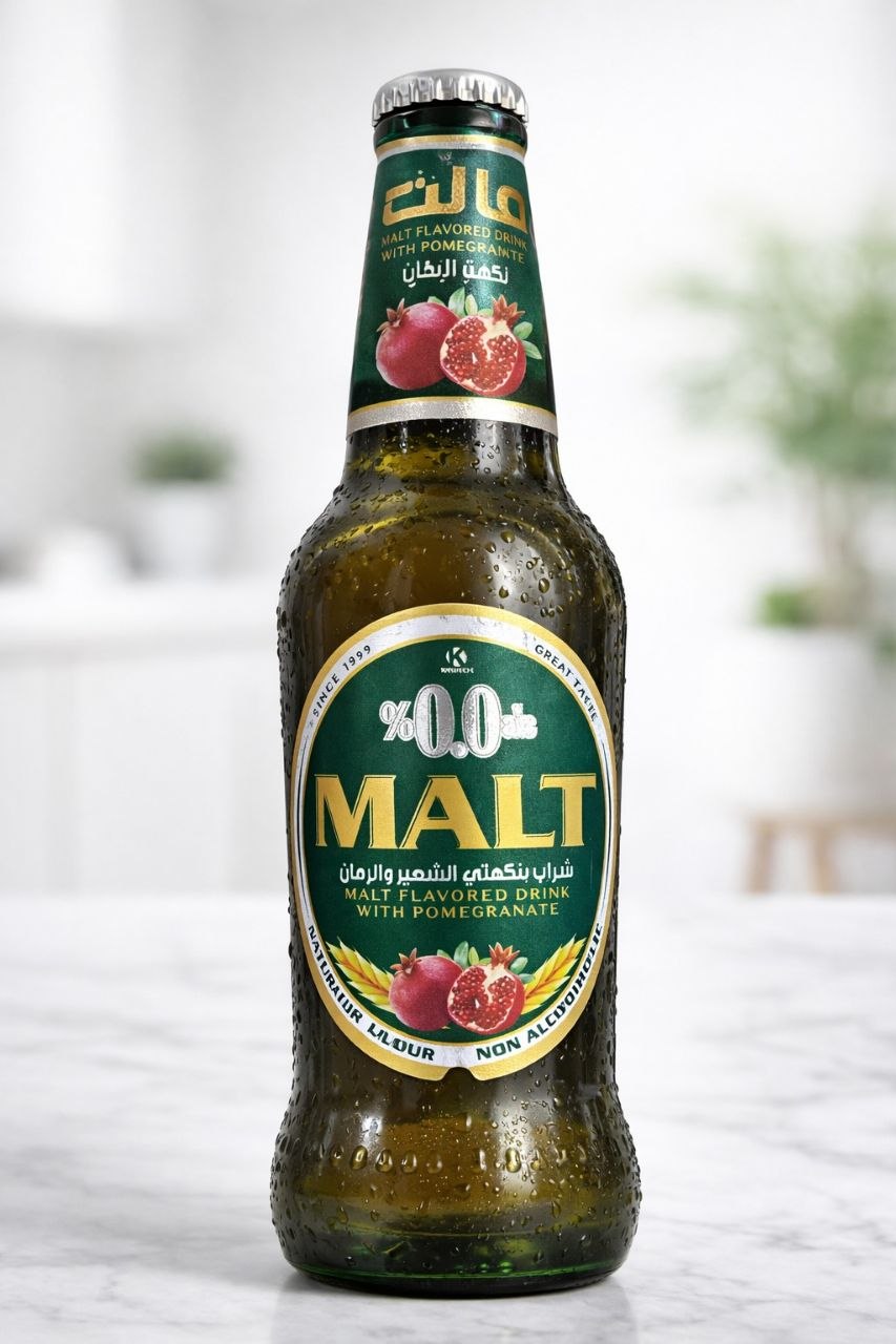 خواردنەوەی مالت بە هەنار ٠.٠٪ بێ ئەلکۆڵ ٣٣٠ مل