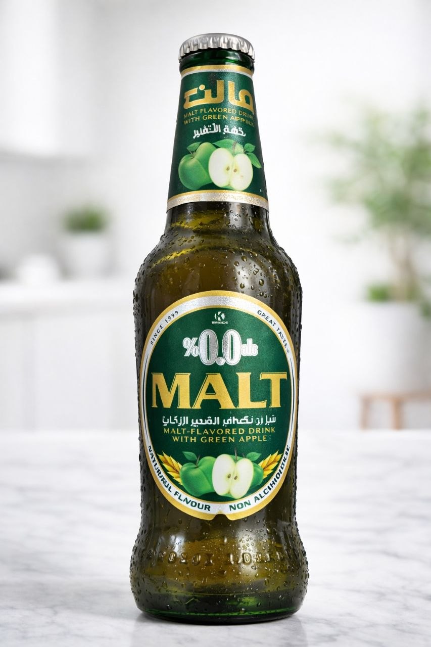 Malt 0.0% Green Apple Non-Alcoholic Malt Drink 330ml