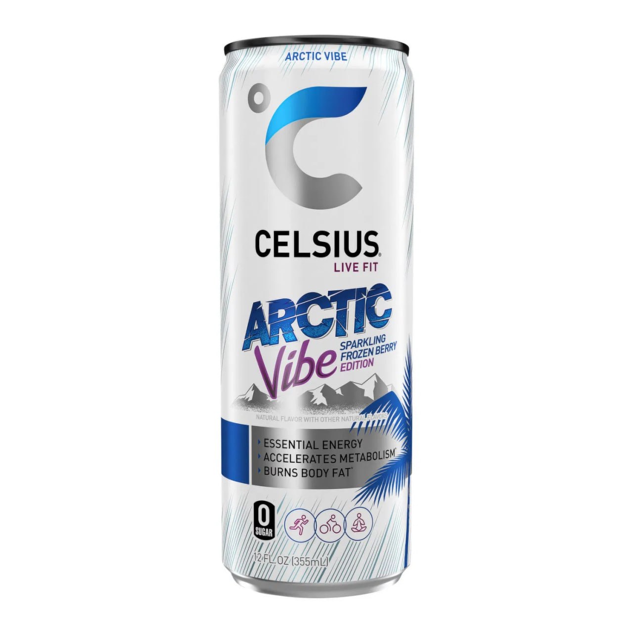 Celsius Arctic Vibe Frozen Berry Energy Drink 355ml
