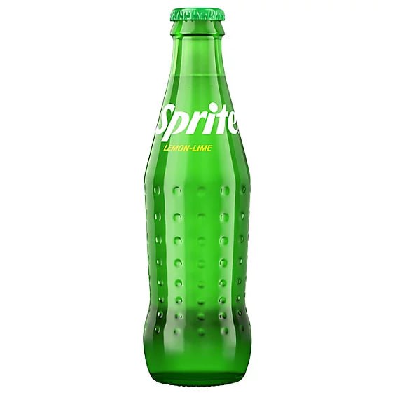 Sprite Lemon Lime Soft Drink Glass Bottle