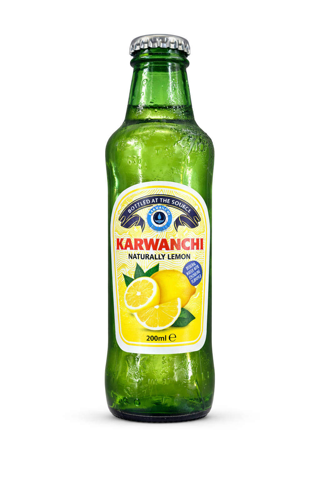 Karwanchi Naturally Lemon Sparkling Drink Glass Bottle 200ml