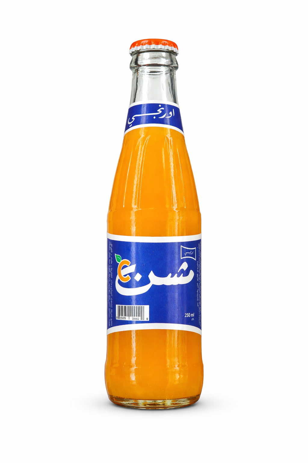 mshn Orange Soft Drink Glass Bottle 250ml