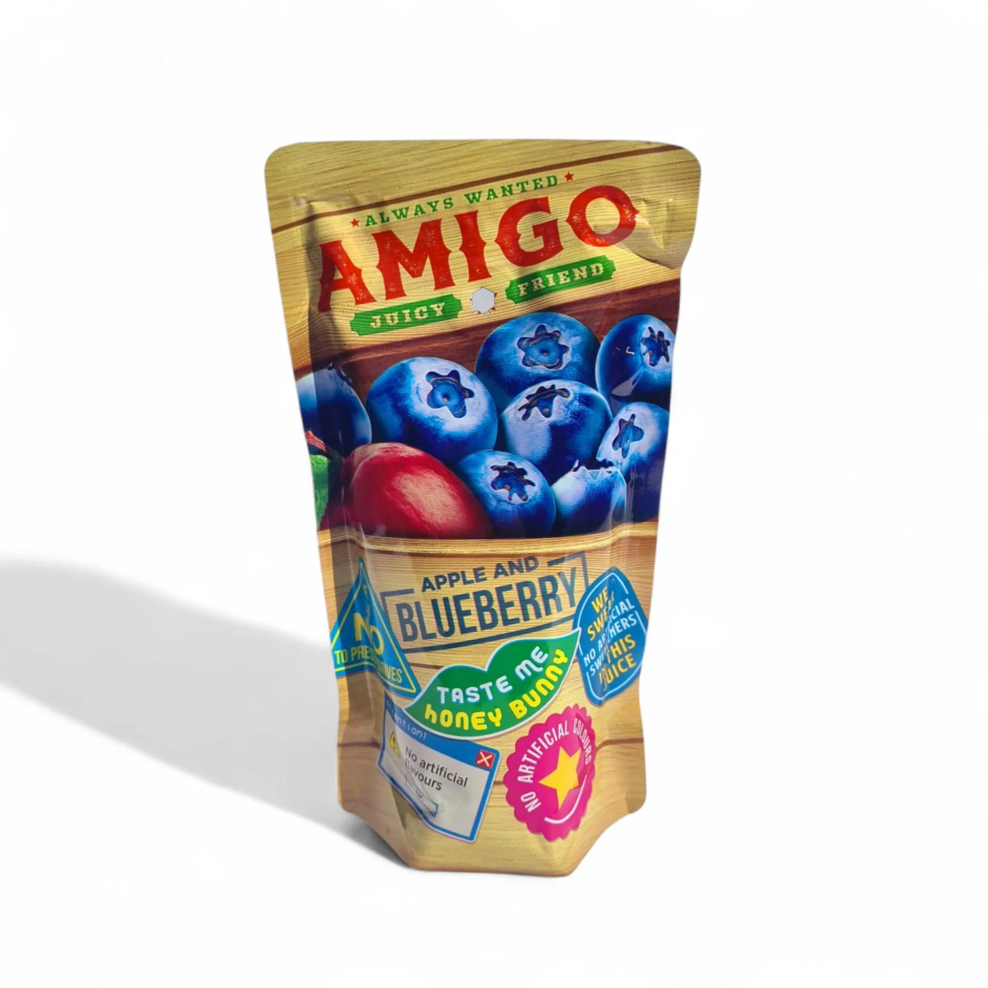 Amigo Apple & Blueberry Fruit Snack (Honey Buns Taste) 200ml