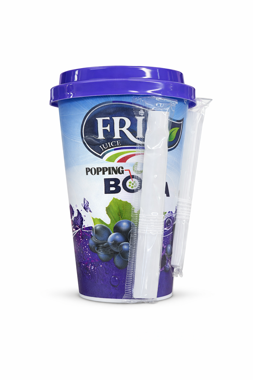 FRU Juice – Popping Boba (Grape Flavor)  260 ml