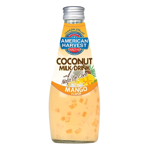 American Harvest – Coconut Milk Drink with Nata De Coco (Mango Flavor) 290ml