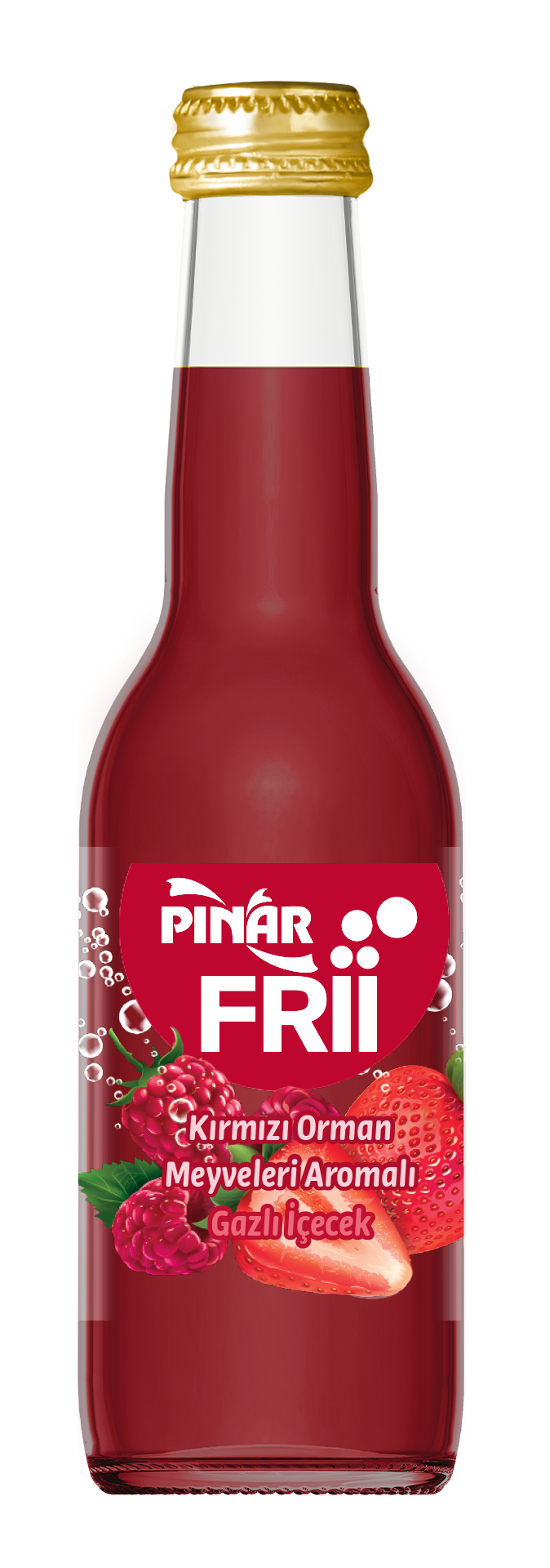 Pınar FRII – Red Forest Fruits Flavored Sparkling Soft Drink (250ml)