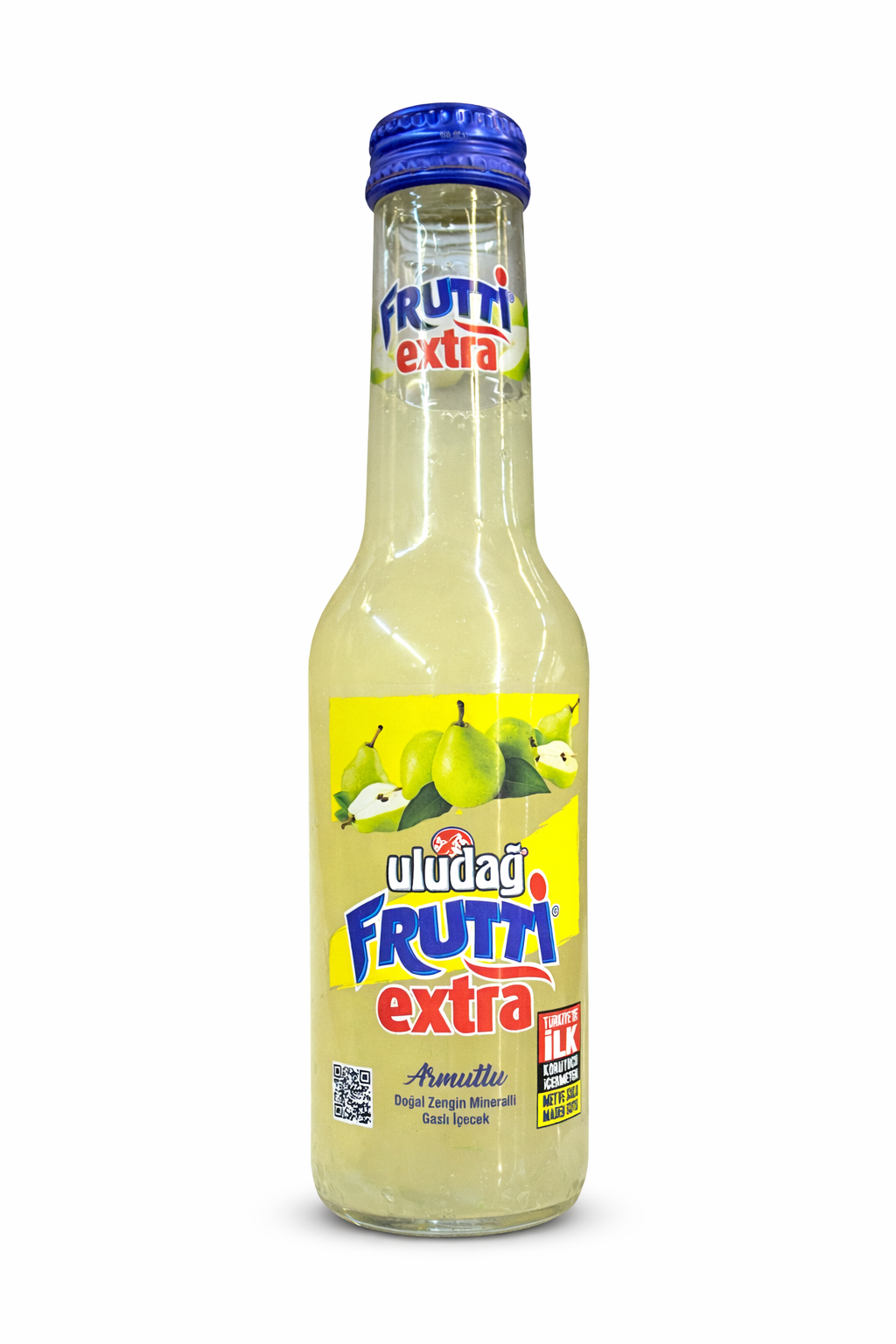 Uludağ Frutti Extra – Pear Flavored Sparkling Mineral Drink (250ml)