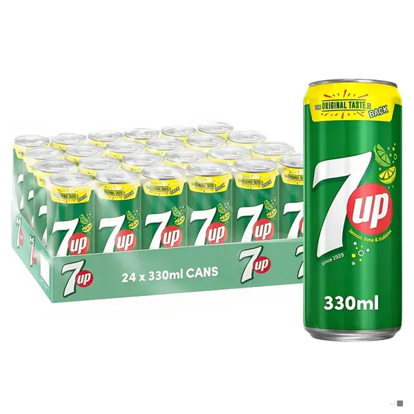 7UP Lemon & Lime Can Pack 24x330ml