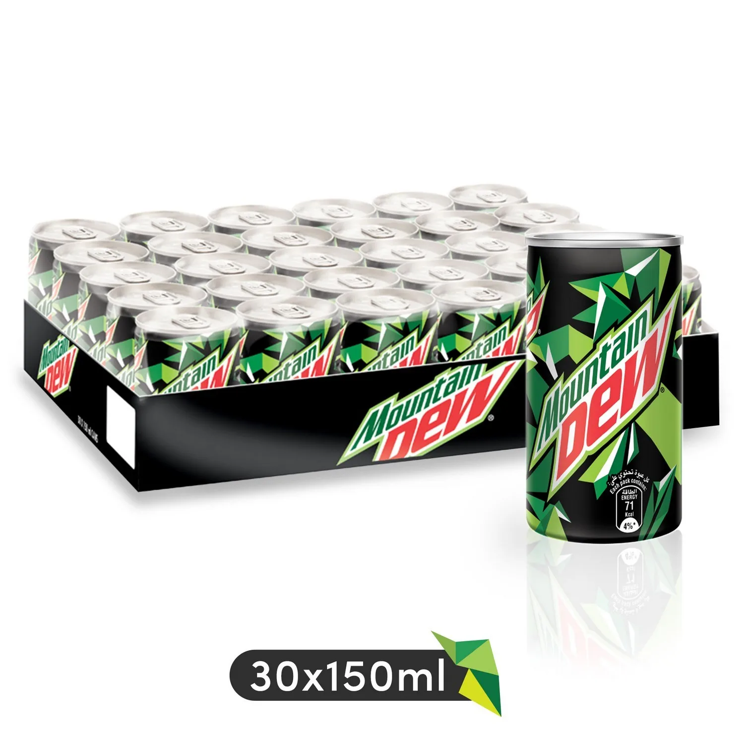 Mountain Dew Mini Can Pack 30x150ml
