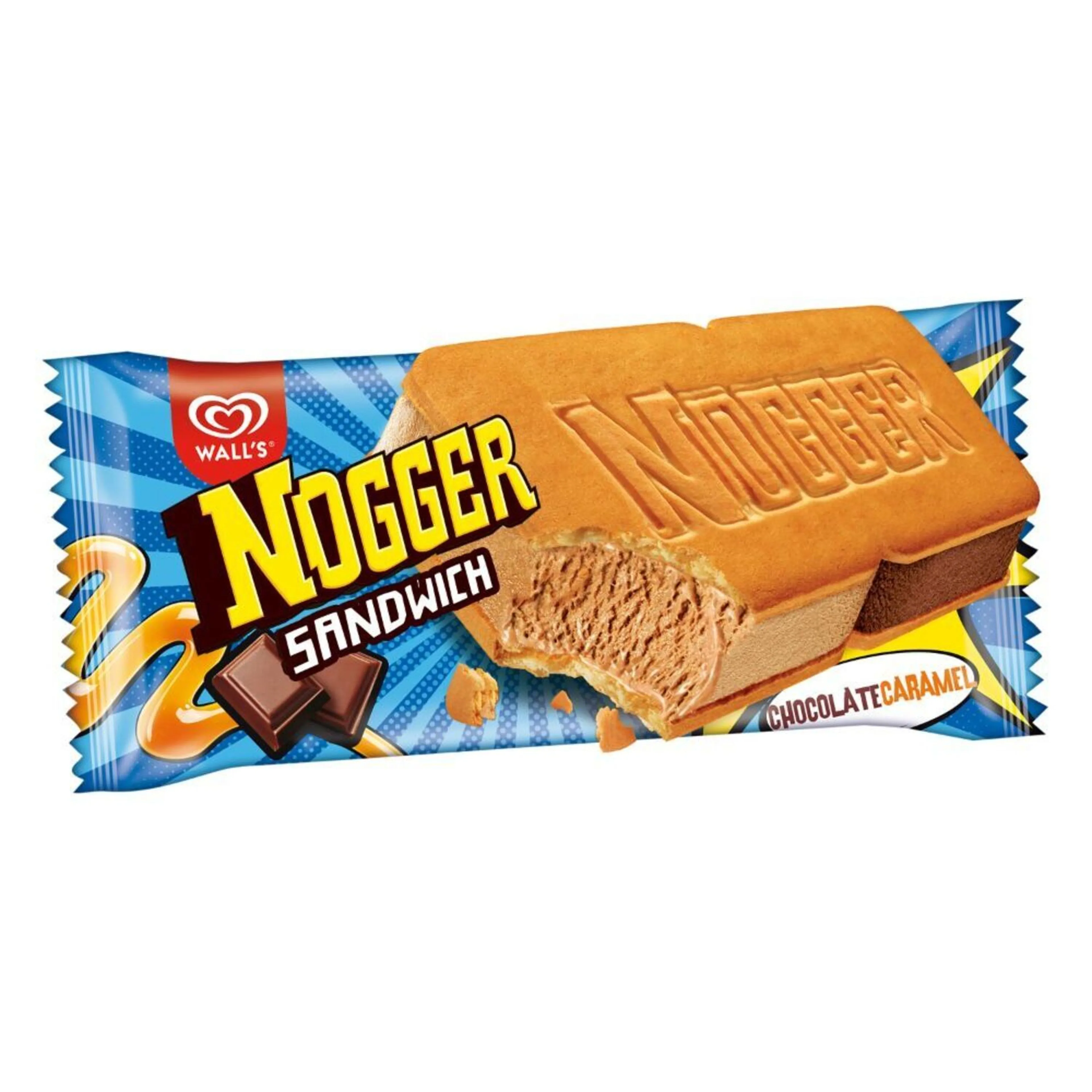 Algida Nogger Sandwich Chocolate & Caramel