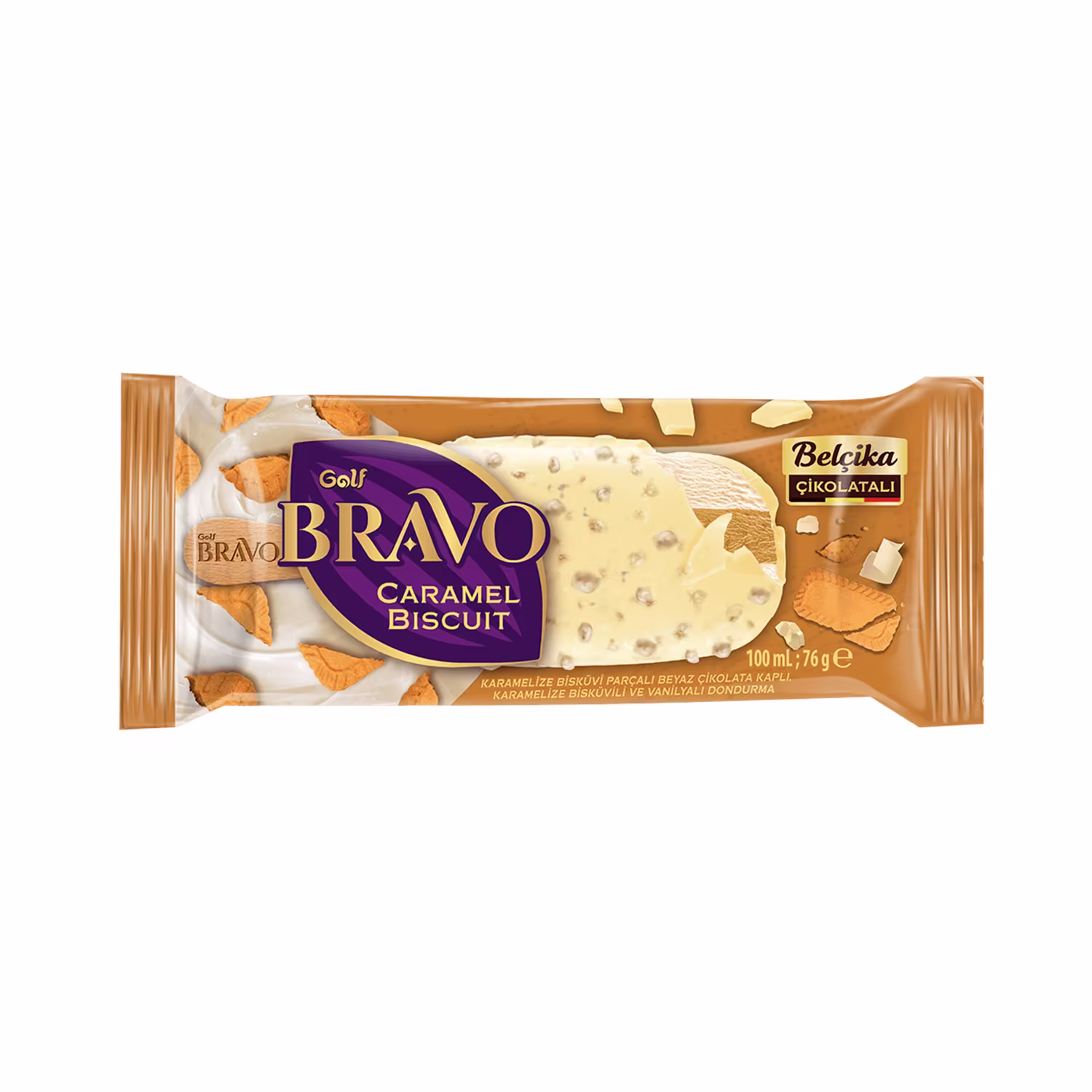 Golf Bravo Caramel Biscuit Ice Cream