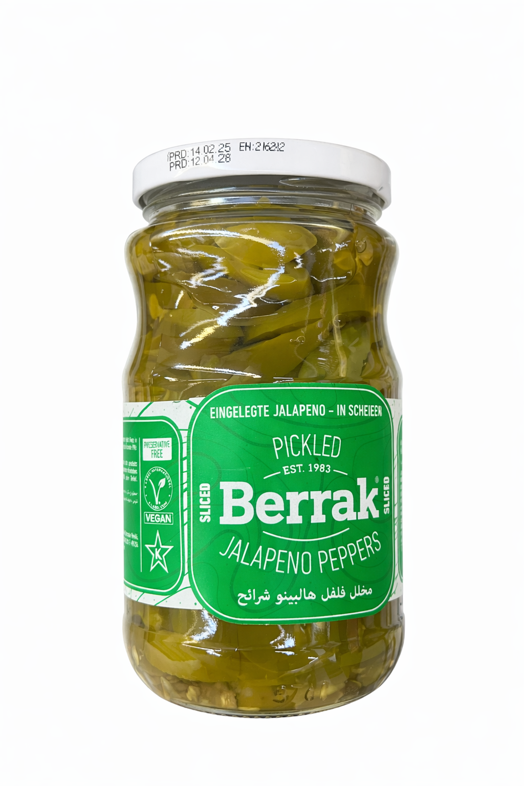 Berrak Sliced Jalapeno Peppers