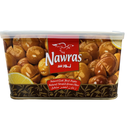Nawras Natural Scratch Green Olives