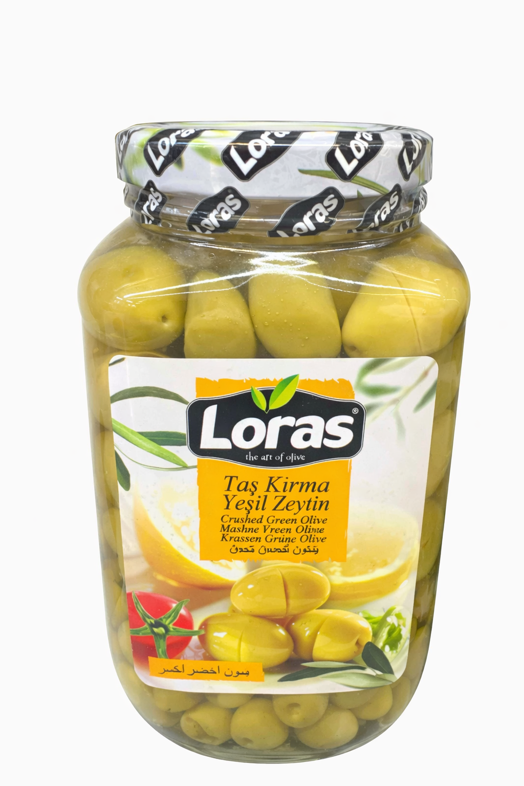 Loras Crushed Green Olives