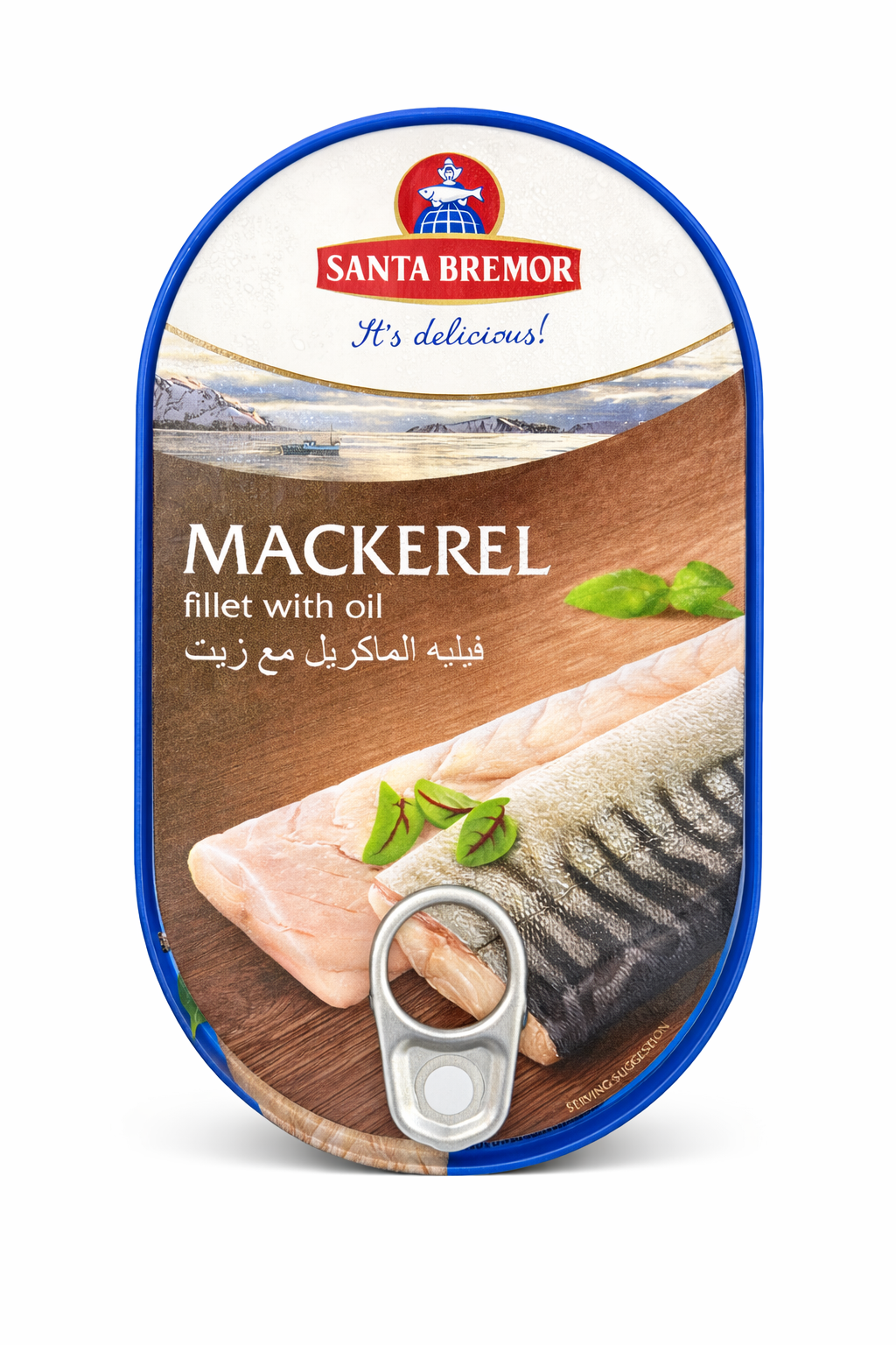 فیلیەی ماکریل لە زەیتدا قووطی Santa Bremor