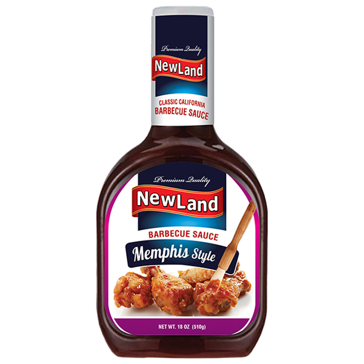 NewLand Hickory Smoked Barbecue Sauce, Premium Quality510g