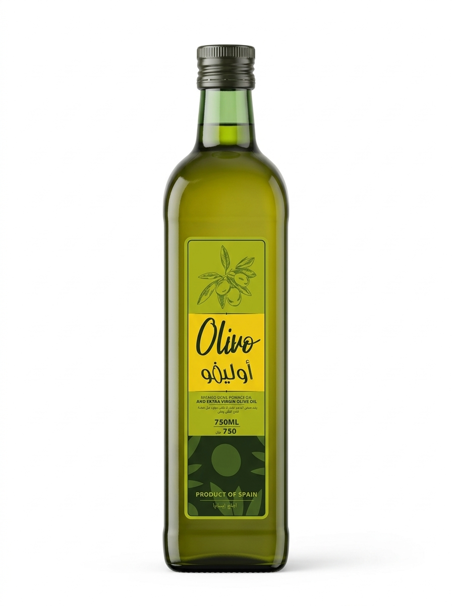 Olivo Refined Olive Pomace Oil and Extra Virgin Olive Oil (750ml)