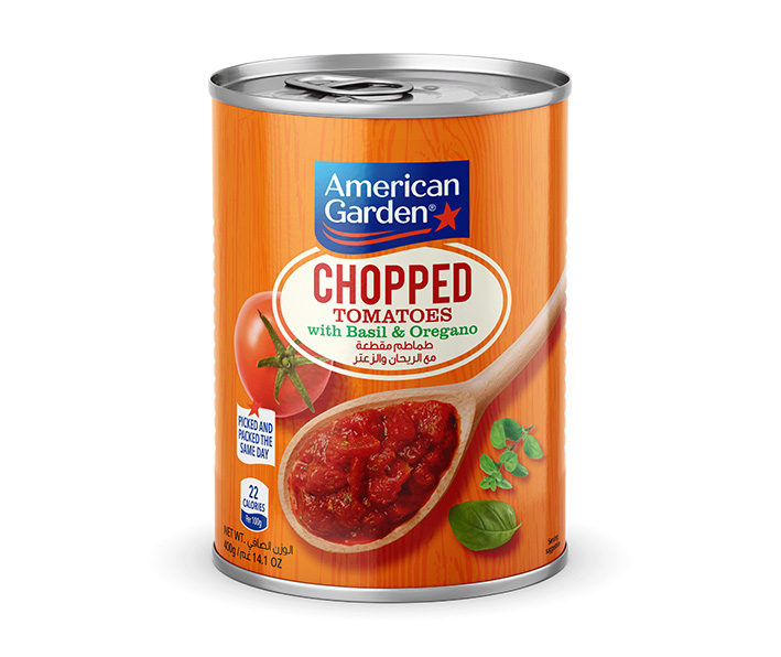 American Garden Chopped Tomatoes with Basil & Oregano