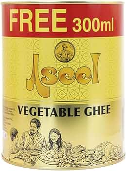 Aseel Vegetable Ghee (1kg + 300ml Free)