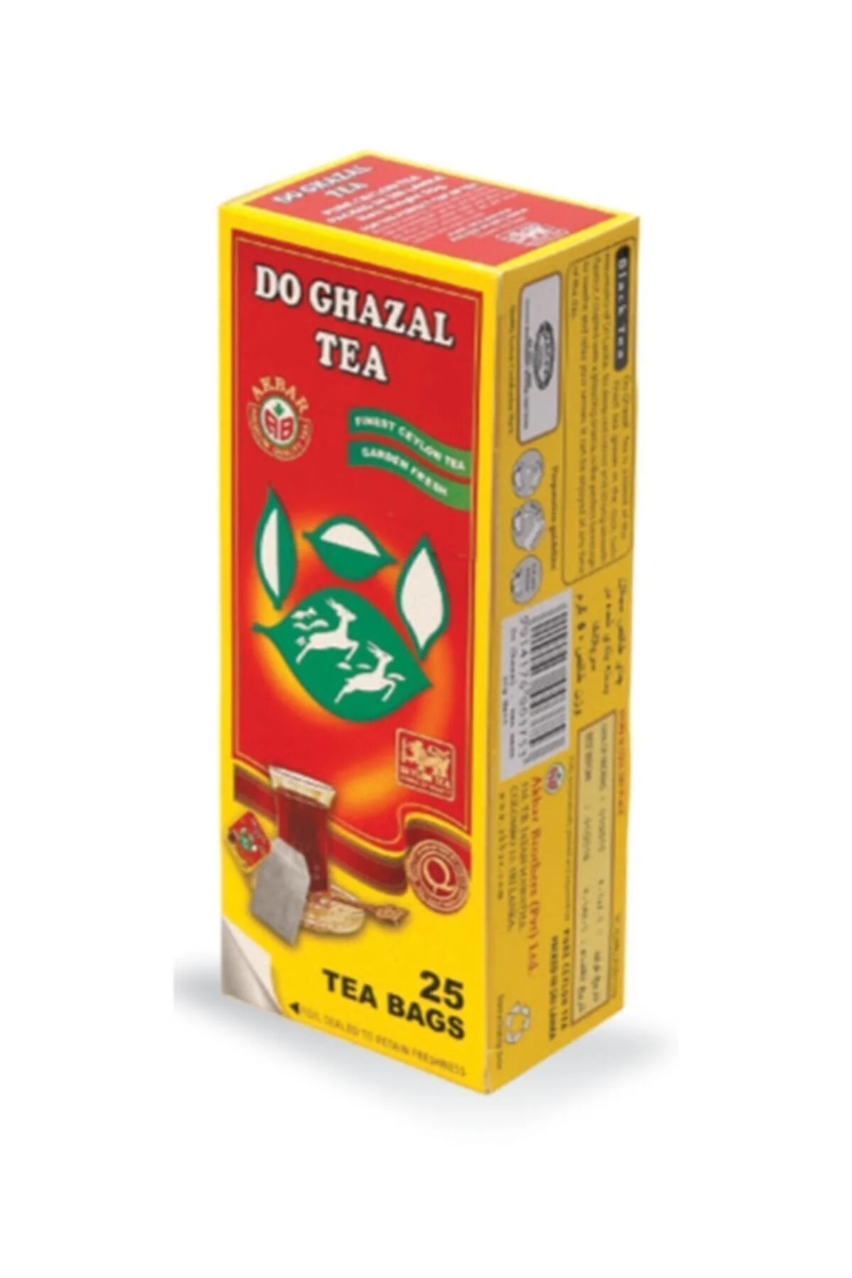Do Ghazal - Pure Ceylon Black Tea Bags (25 bags).