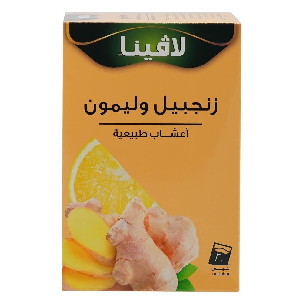 Lavina - Ginger & Lemon Herbal Infusion tea bags