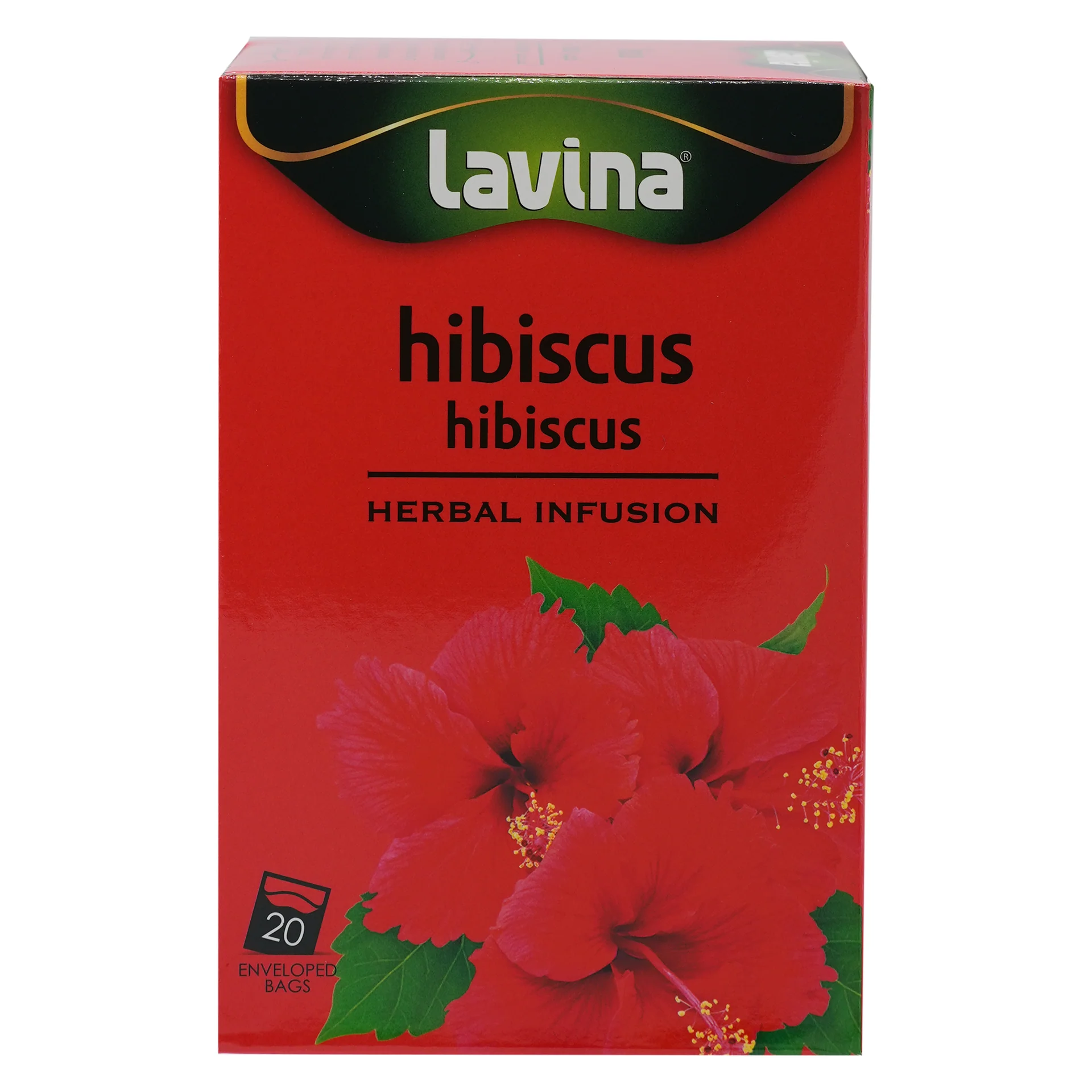 Lavina Hibiscus, natural refreshing herbal infusion (20 bags)