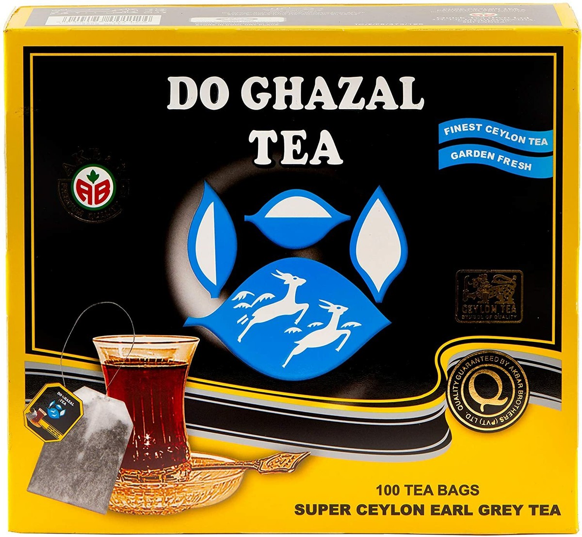 Do Ghazal Ceylon Tea, premium Earl Grey, 100 tea bags