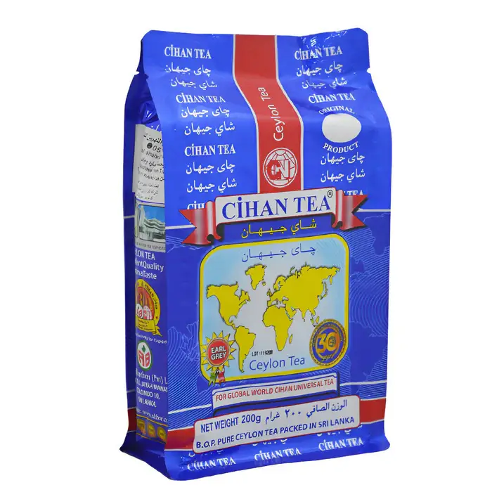 Cihan Ceylon Tea, EarlGrey flavor, 200g net weight.