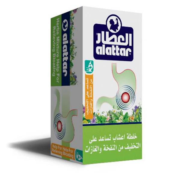 Alattar Herbal Blend to help relieve bloating and gas.