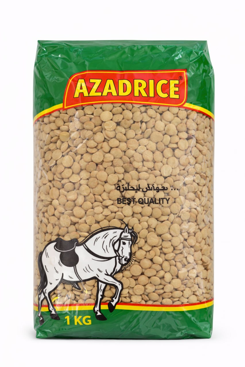 Azad Rice Green Lentils 1000g