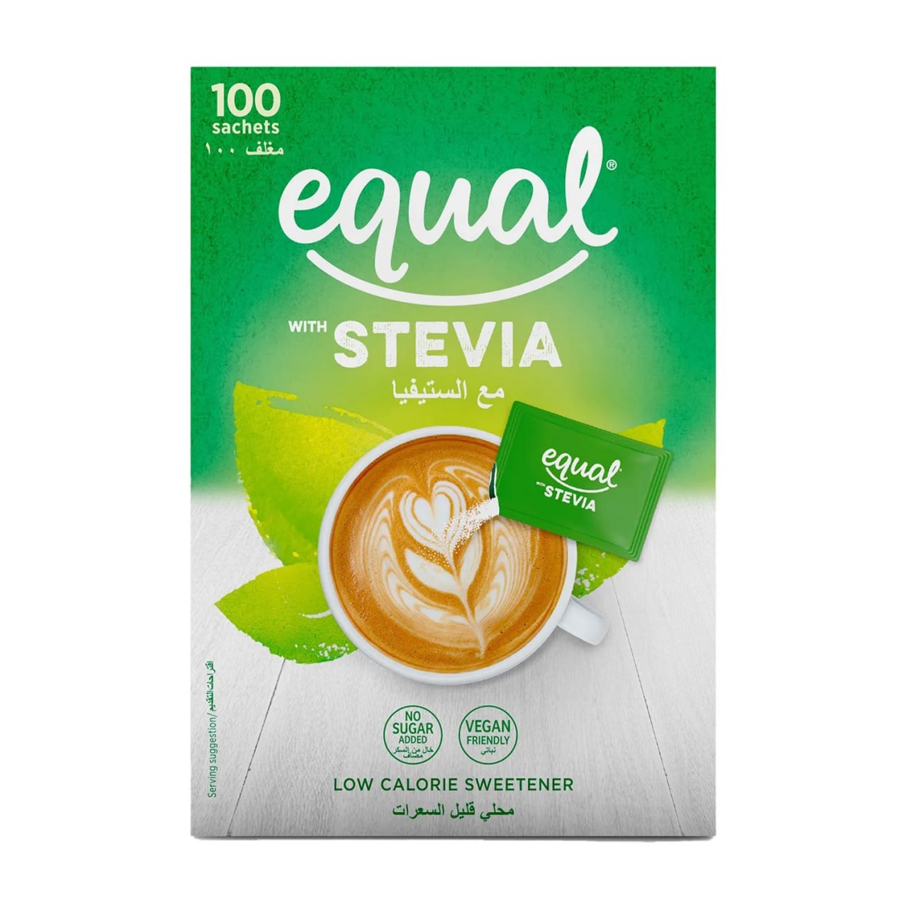 Equal with Stevia Low Calorie Sweetener100 sachets