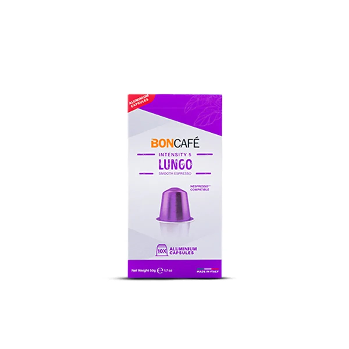 BonCafé Lungo Smooth Espresso Capsules (Intensity 5)