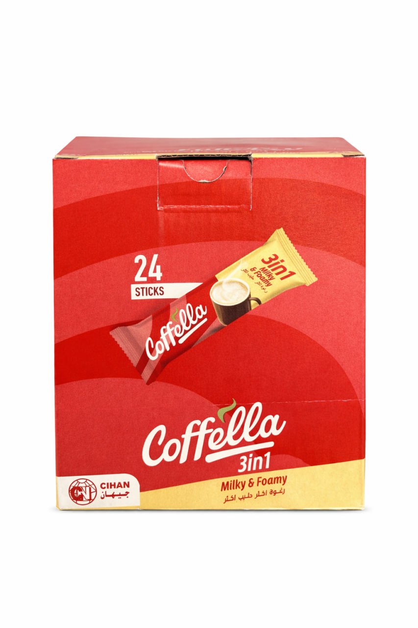 Coffella 3in1 Milky & Foamy Instant Coffee 24sticks