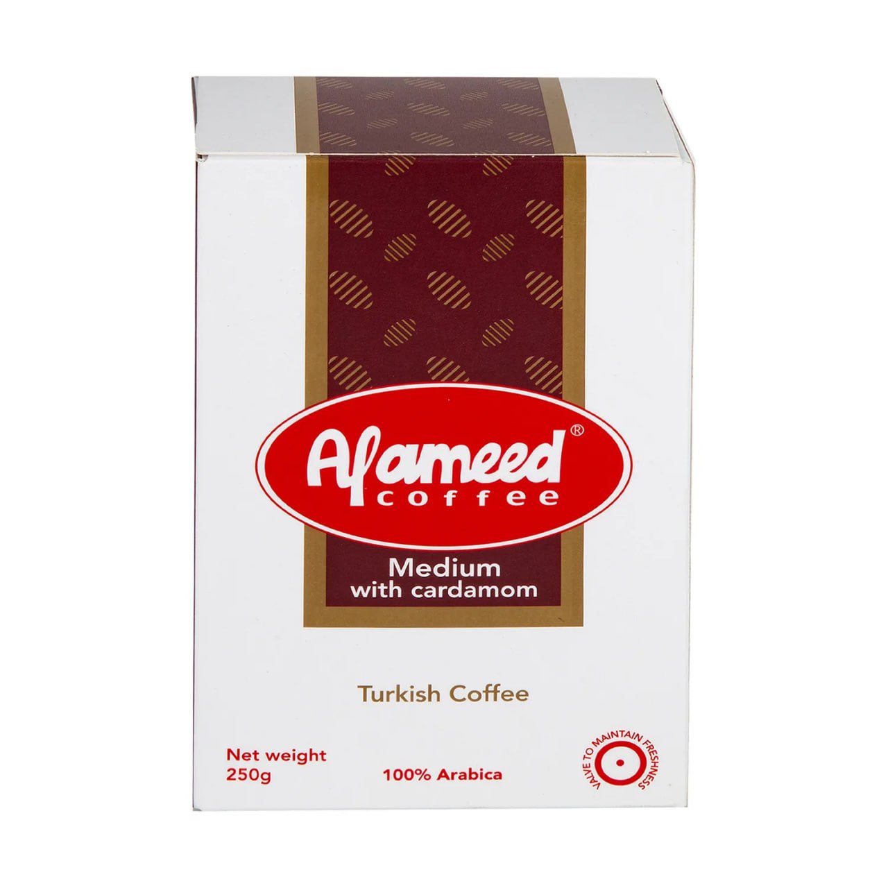 Alameed Turkish Coffee Medium with Cardamom250g