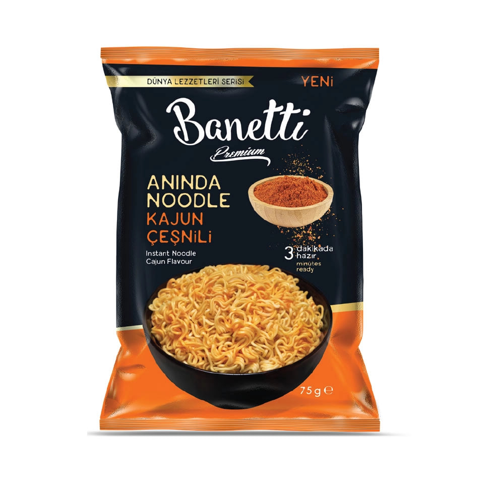 Banetti Premium Instant Noodles Cajun Flavour