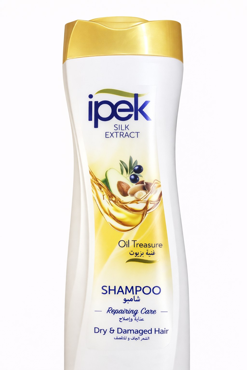 Ipek Silk Extract Oil Treasure Shampoo for Dry & Damaged Hair (600ml)