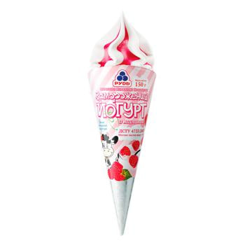 Rud Frozen Yoghurt Raspberry Cone 220ml