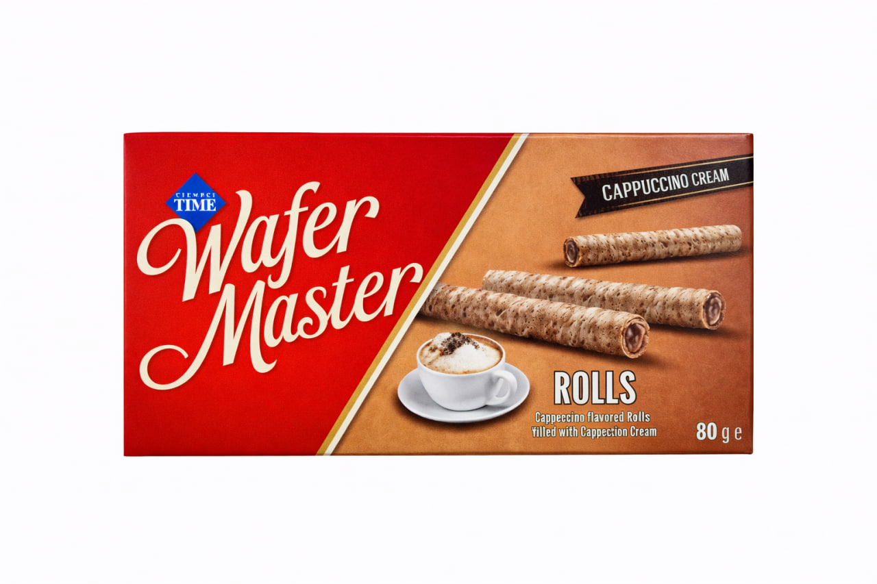 Çizmeci Time Wafer Master Rolls with Cappuccino Cream