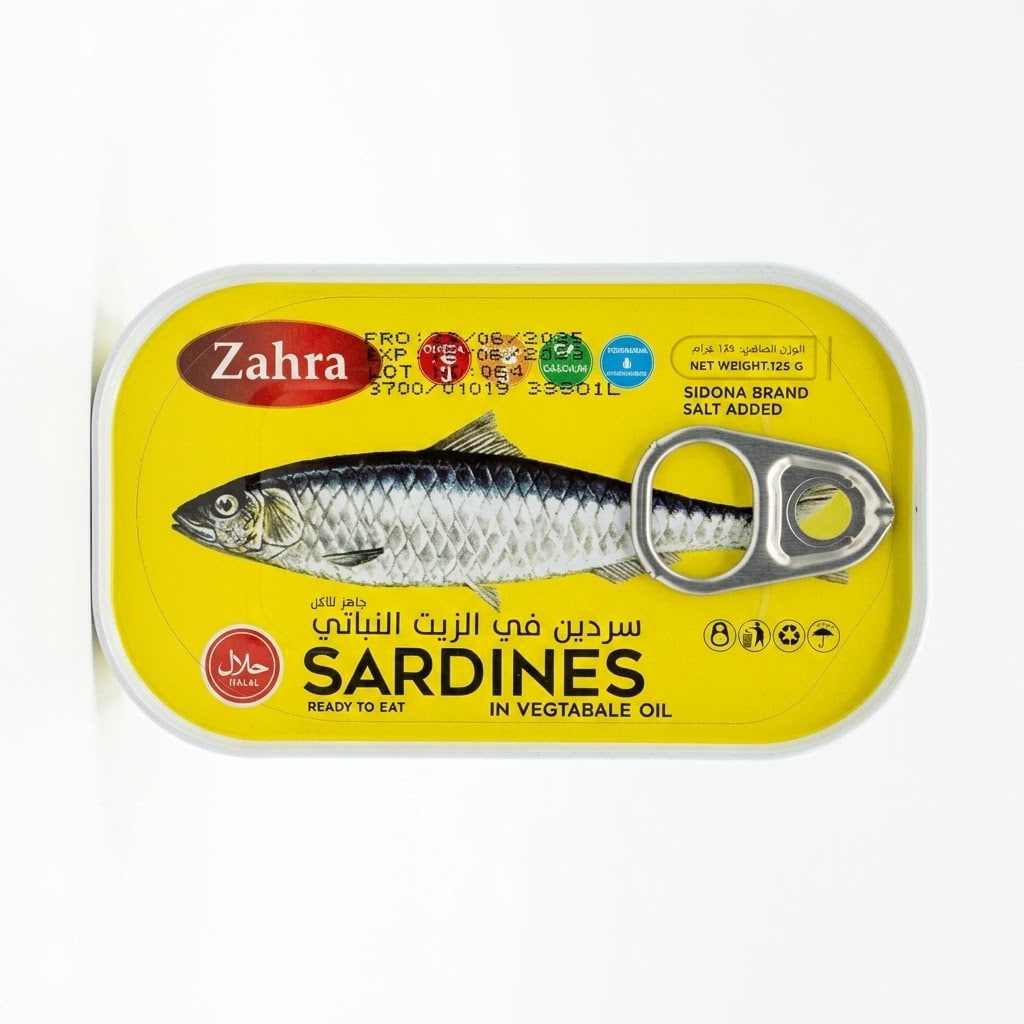 Zahra Sardines in Vegetable Oil 125g
