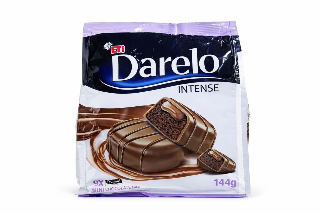Eti Darelo Intense Mini Chocolate Covered & Cream Filled Cake 144g