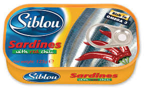 Siblou Sardines with Red Chili 125g