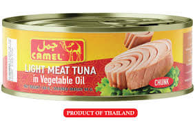 Camel Light Meat Tuna in Vegetable Oil 140g