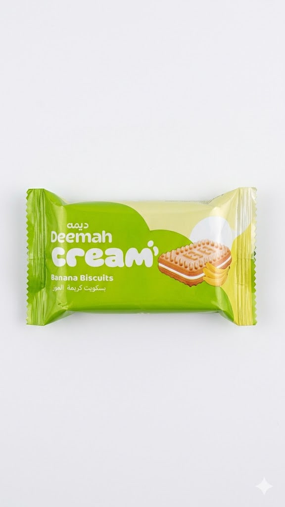 Deemah Cream Banana Biscuits