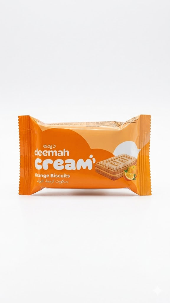 Deemah Cream Orange Biscuits